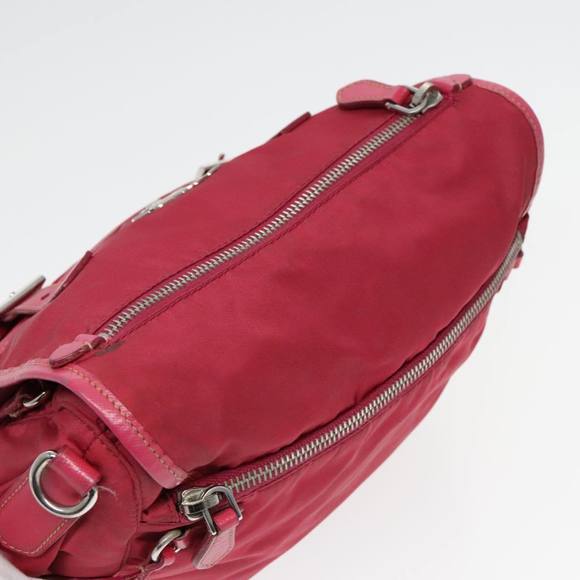 PRADA Shoulder Bag Nylon Pink Auth 94004 - Picture 5 of 16